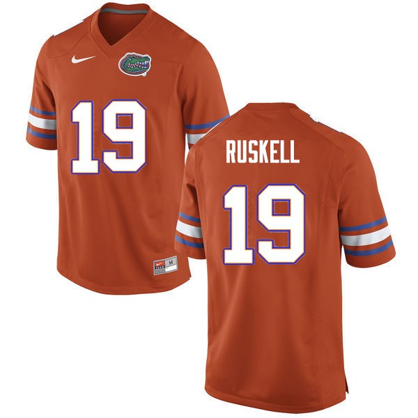 Men #19 Jack Ruskell Florida Gators College Football Jerseys Orange